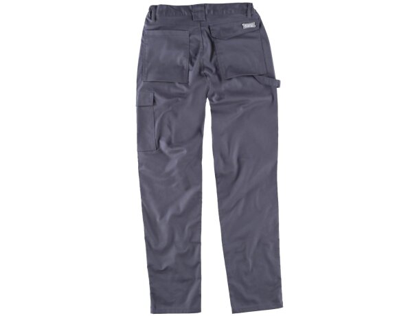 Pantalon básicos gris grabada