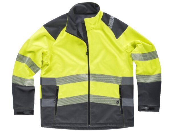 Workshell fluor amarillo a.v. gris oscuro