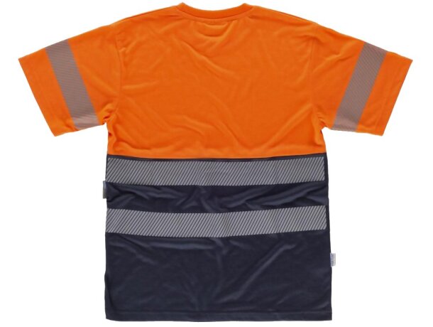 Camiseta fluor marino naranja a.v. personalizada