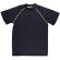 Camiseta manga corta unisex con detalles en alta visibilidad 135 gr negro amarillo a.v.