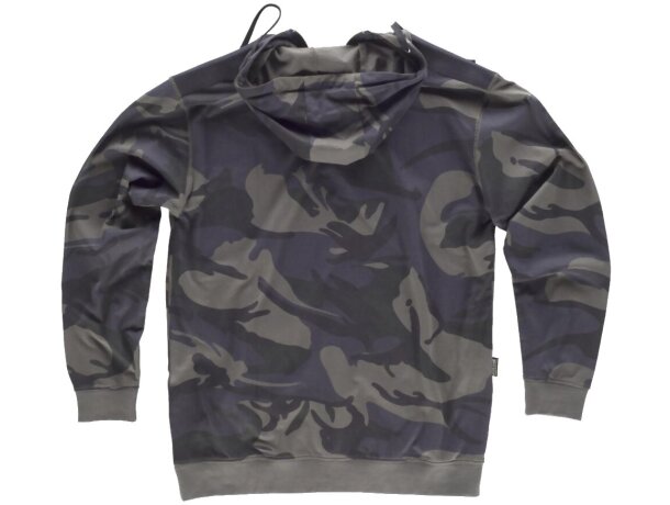 Sudadera sport camuflaje gris negro