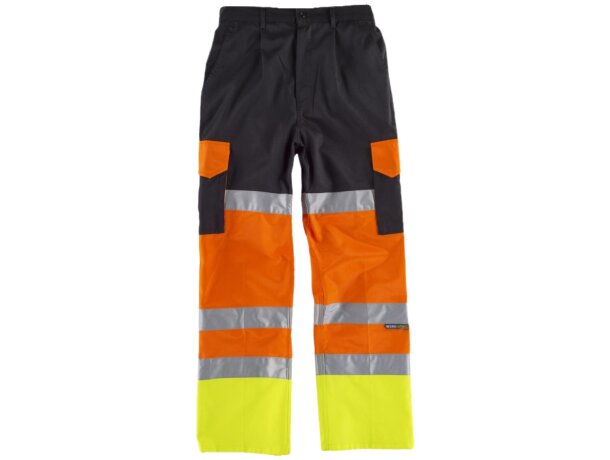 Pantalon fluor negro naranja av amarillo av