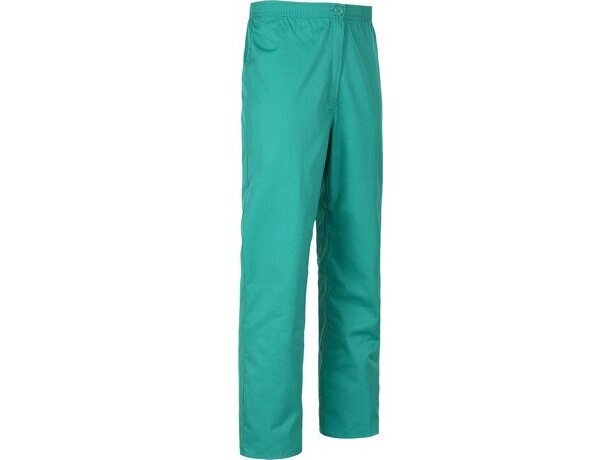 Pantalón de algodón liso recto verde merchandising
