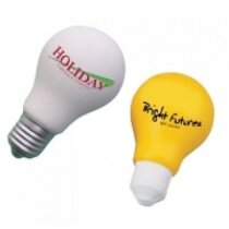 Antiestrés con forma de bombilla personalizado Antiestrés con forma de bombilla personalizado