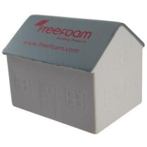 Muñecos antiestrés con forma de casa ideales para inmobiliarias y construcción