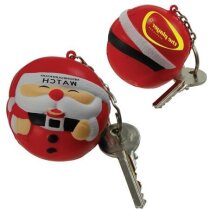 Llavero antiestrés bola Papa Noel barato Llavero antiestrés bola Papa Noel barato