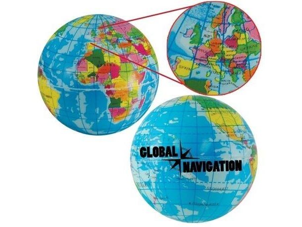 Antiestrés mapa del mundo personalizado