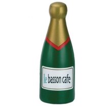Antiestrés con forma de botella de champagne personalizada