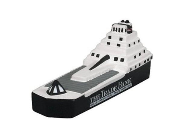 Barco antiestrés en color blanco y negro personalizado
