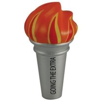 Antiestrés con forma de antorcha personalizada Antiestrés con forma de antorcha personalizada