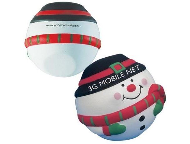 Antiestrés muñeco de nieve personalizada Antiestrés muñeco de nieve personalizada