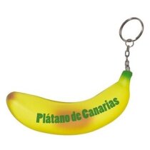 Muñecos antiestrés en forma de plátano promueven vida saludable