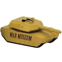 Muñecos antiestrés con forma de tanque ideales para campañas militares