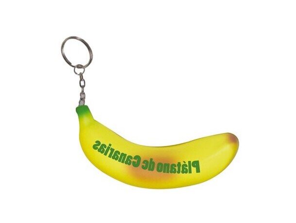 Antiestrés llavero con forma de plátano