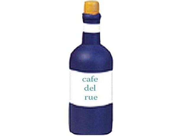 Antiestrés modelo botella de vino personalizada