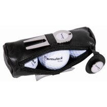 Bolsa 3 pelotas golf cierre con cremallera y mosquetón personalizada Bolsa 3 pelotas golf cierre con cremallera y mosquetón personalizada