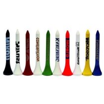 Tees de madera de 5,5 cm 18 colores diferentes personalizado