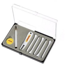 Caja transparente con tees de golf personalizada Caja transparente con tees de golf personalizada