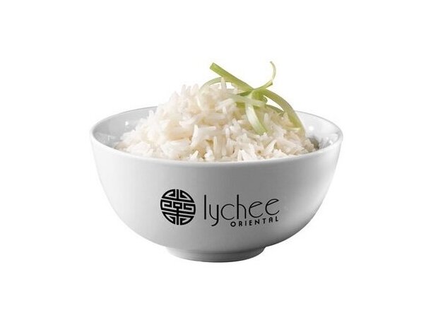 Plato de Arroz Cerámica 11 Cm personalizada blanca