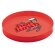 Bandeja Redonda personalizada roja