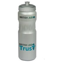 Botella de plástico para deporte personalizada gris claro