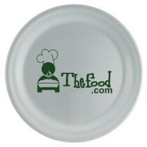 Platos desechables personalizado blanco