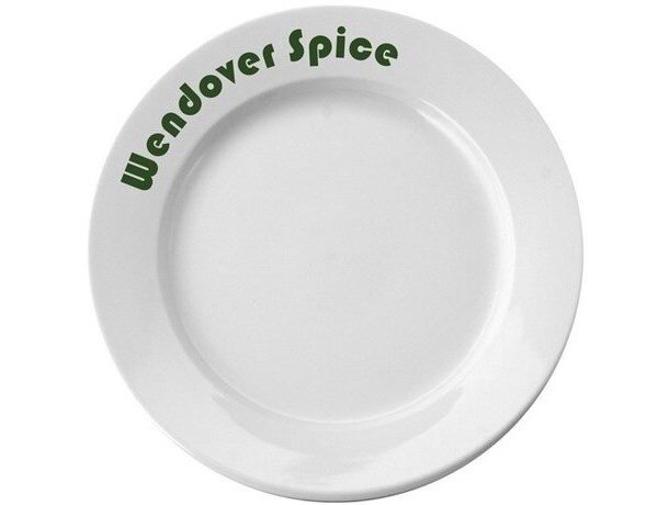 Plato de Cerámica Estandar 31cm personalizada blanca
