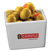 Plato Cuadrado de Cerámica 6 Cm personalizada blanca