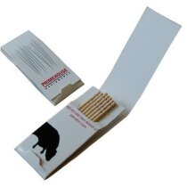 Palillos Lafey en estuche con logotipo a color