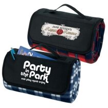 Manta picnic Ribadeo con logo serigrafiados 140x140