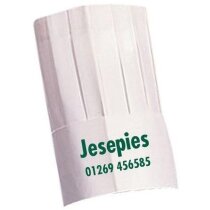 Gorra Peringuzha blanca ajustable para cocinero