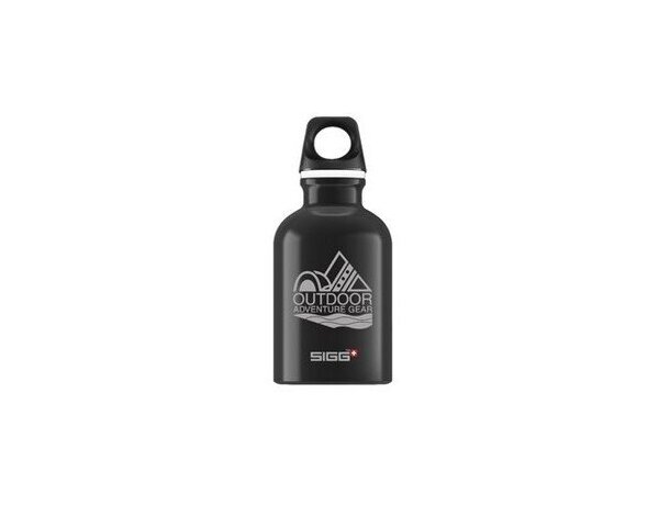 Botellín de aluminio para agua 300 ml personalizado negro