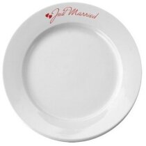 Plato de Cerámica Estandar 19cm personalizada blanca