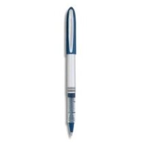 Bolígrafo roller en plata azul