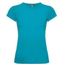 Camiseta modelo Bali de Roly de mujer azul personalizado