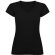 camiseta de mujer cuello v de valento personalizada negra negro