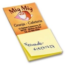 Imán de nevera flexible 0.5 con bloc de 33 hojas forma cuadrada personalizado azul Imán de nevera flexible 0.5 con bloc de 33 hojas forma cuadrada personalizado azul