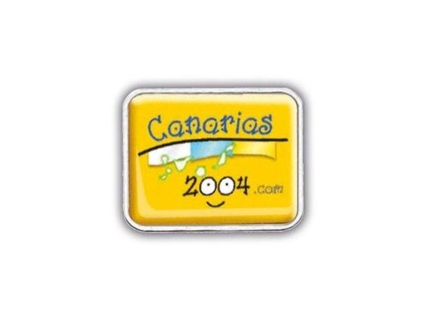 Pins rectangular a todo color personalizado