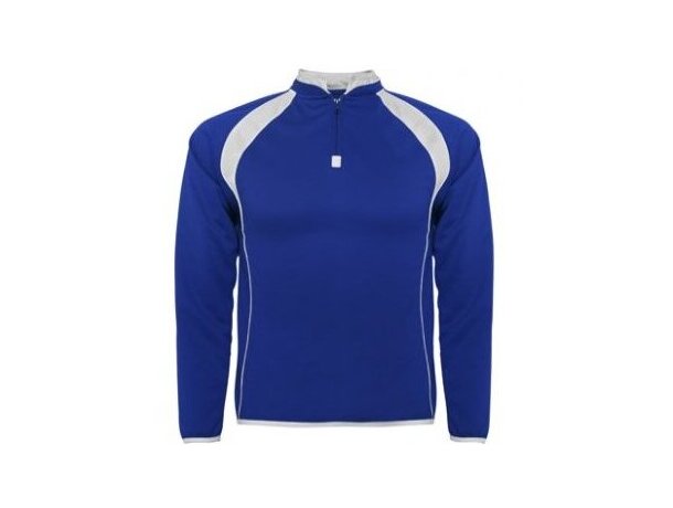 Sudadera deportiva ajustada grabada azul Sudadera deportiva ajustada grabada azul