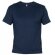 Camiseta manga corta de roly cuello V Samoyedo personalizada azul