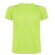 Camiseta manga corta de poliester con detalles verde