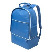 Mochila deportiva con zapatillero personalizada azul Mochila deportiva con zapatillero personalizada azul