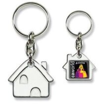 Llavero níquel casa resina personalizado Llavero níquel casa resina personalizado