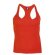 Camiseta de mujer espalda cruzada naranja merchandising