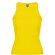 camiseta de mujer sin mangas ebtallada personalizada amarilla amarillo