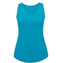Camiseta sin mangas corte entallado personalizada azul Camiseta sin mangas corte entallado personalizada azul