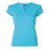 camiseta entallada de mujer ajustada personalizada azul