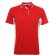 Polo técnico de manga corta unisex 150 gr detalles de color rojo
