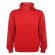 sudadera con goma en punos y base personalizada roja rojo