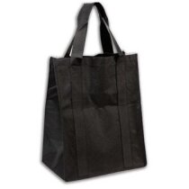 Bolsa de la compra resistente 105 gr / m2 personalizada negra Bolsa de la compra resistente 105 gr / m2 personalizada negra